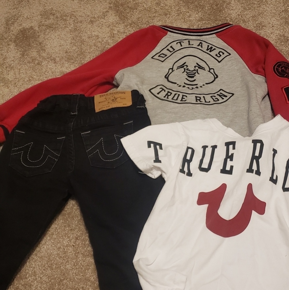 3 peice boys 4T true religion outfit